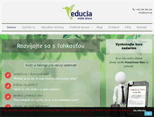 Tablet Screenshot of educia.sk